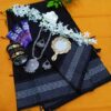 Black katha saree combo package . gift package