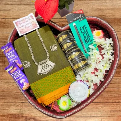 স্পেশাল গিফট হাফসিল্ক শাড়ির কম্বো. std-49