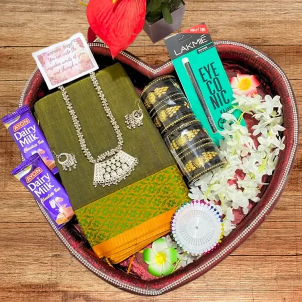 স্পেশাল গিফট হাফসিল্ক শাড়ির কম্বো. std-49